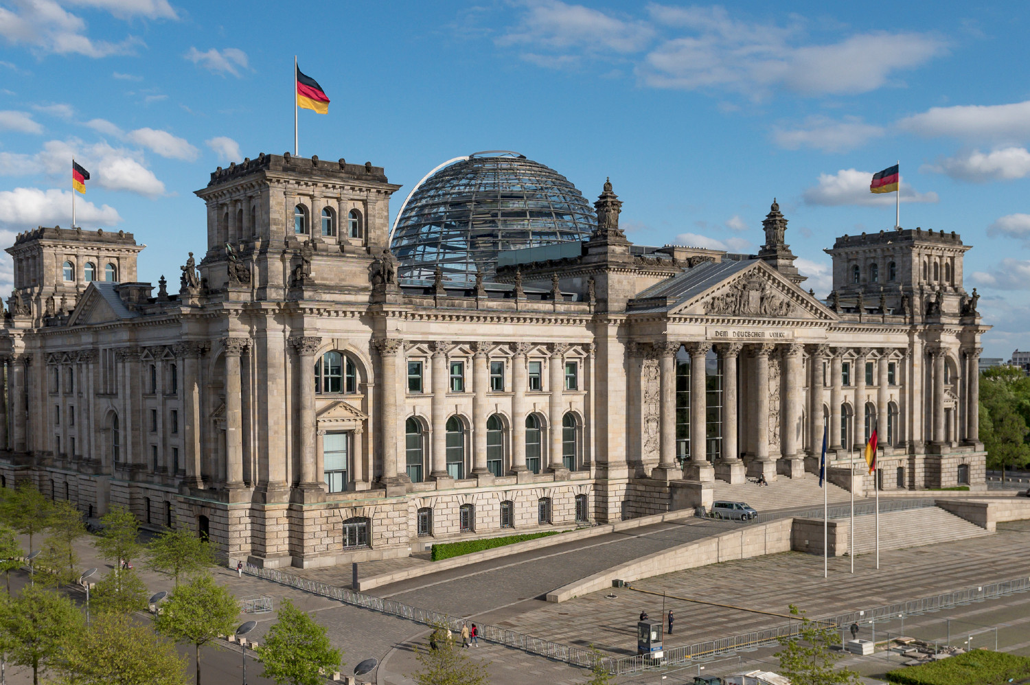 Le bâtiment du Bundestag, le Parlement allemand