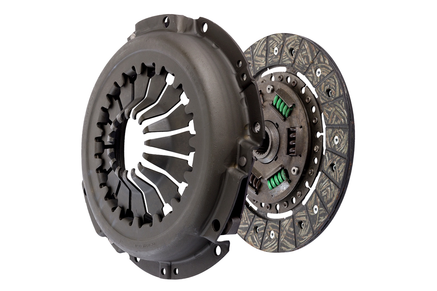 Au sommet se trouve un embrayage, qui comme vous pouvez le voir est composé de deux "disques", qui tournent à grande vitesse lors de l