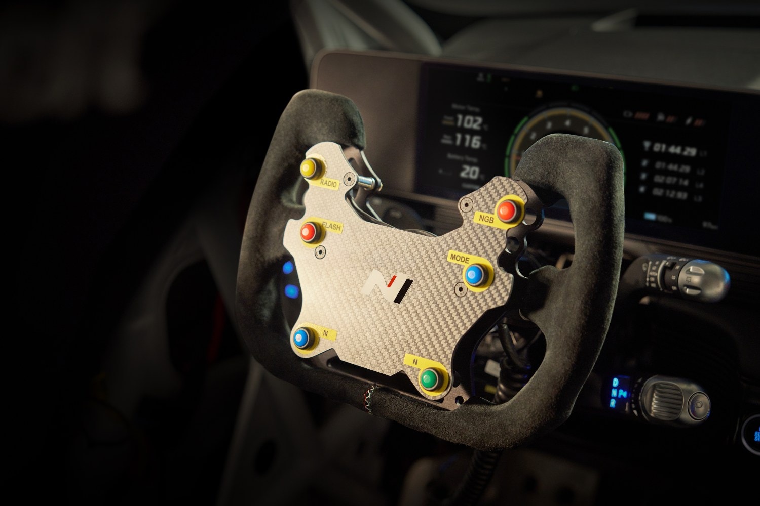 Dans une classe à part. Hyundai Ioniq 5 N a déjà une version de course Le volant de course de la Ioniq 5 N