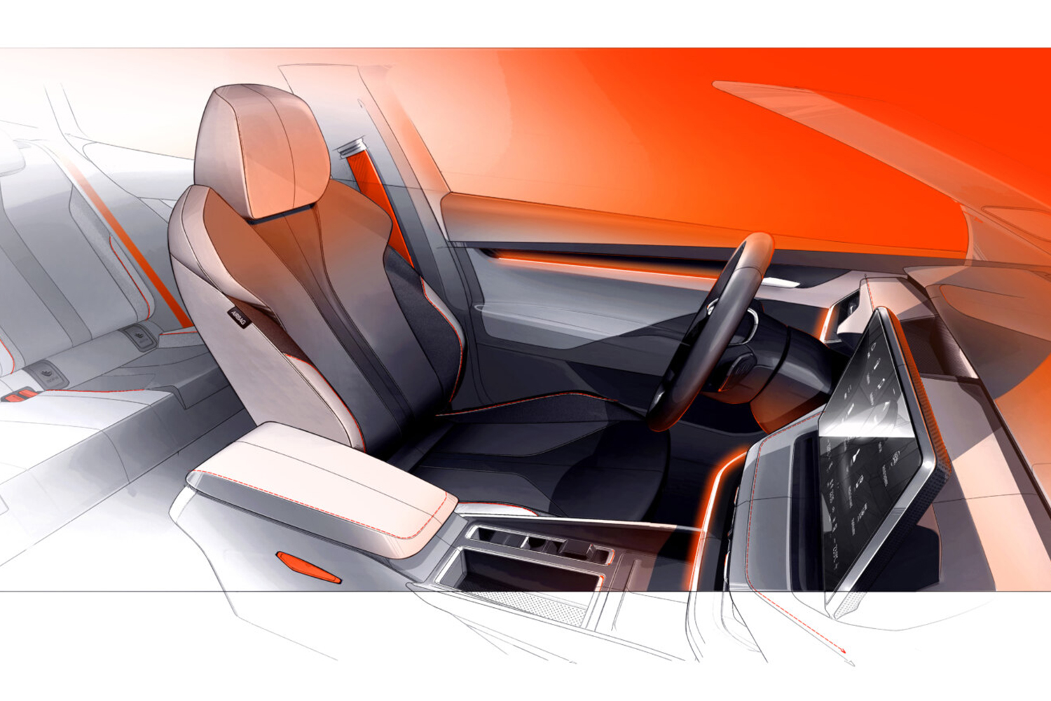 Le croquis intérieur de l'Elroq