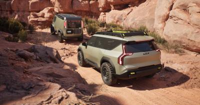 Kia EV9 ADVNTR et PV5 WKNDR