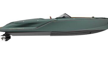 Il s'agit d'un hors-bord propulsé par Porsche