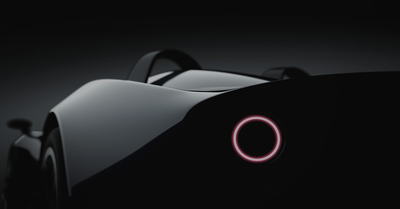 La startup italienne automobili mignatta tease sans toit v8 speedster Automobili mignatta Rina Teaser - arrière