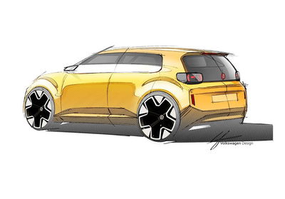 Voici un meilleur aperçu du concept ID VW de sous-£ 20k Every1 VW ID.ToEvery1 Sketch - arrière