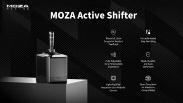 Nouveau moza SIM Racing Gear Sifter utilise la rétroaction de la force