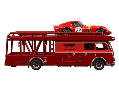 Hot Wheels Ferrari 250 GTO et transporteur de course