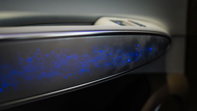 Genesis électrifié GV70 mis à jour sera mis en vente au Royaume-Uni 2025 Genesis électrifié GV70, Éclairage de la voie lactée