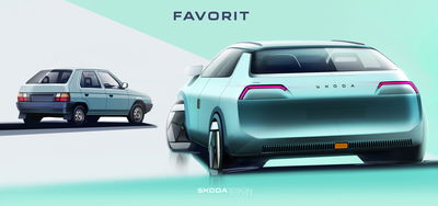 Concept Skoda favorit ev et original - arrière