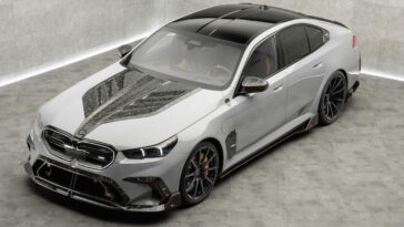 Mansory a donné au G90 BMW M5 un travail de nez en fibre de carbone