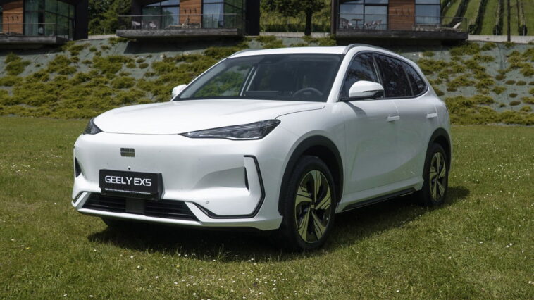 Geely Ex5 lancement en Grande-Bretagne avec une manipulation de Lotus-Fettled