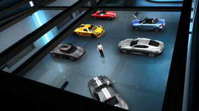 Un garage de joueur dans Test Drive Unlimited 2