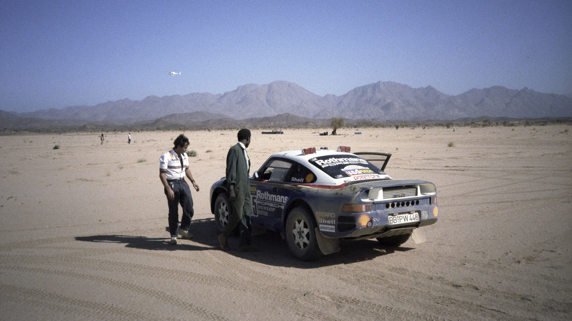Porsche 959 Dakar, photographiée en 1986