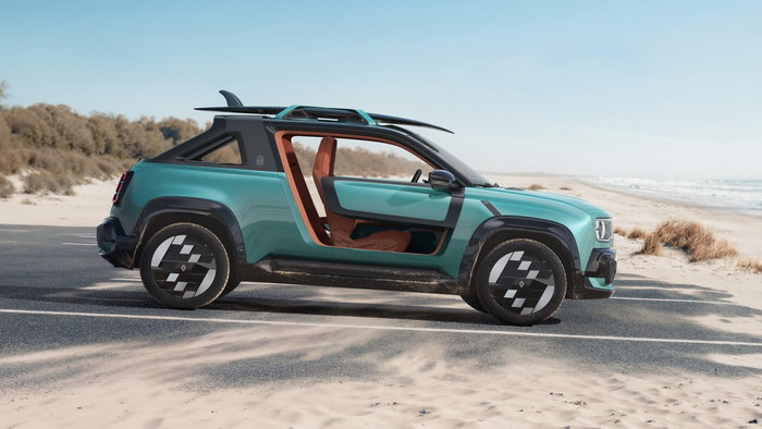 Renault doit construire immédiatement cette voiture de plage à toit ouvrant 4 Renault 4 JP4x4 concept - côté