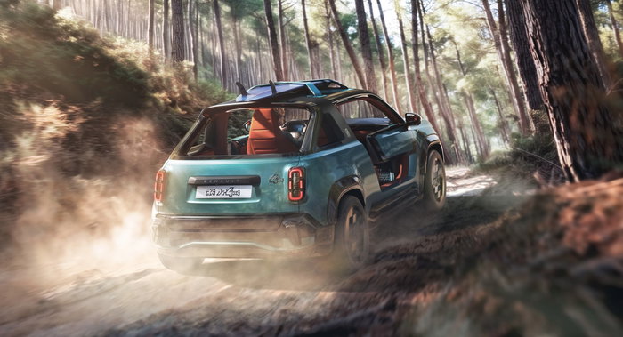 Renault doit construire immédiatement cette voiture de plage à toit ouvrant 4 Renault 4 JP4x4 concept - arrière