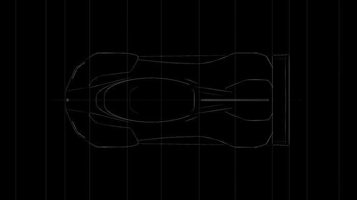 L'hypercar Sanrivatti accueillera son conducteur comme une moto Croquis de conception Sanrivatti - haut