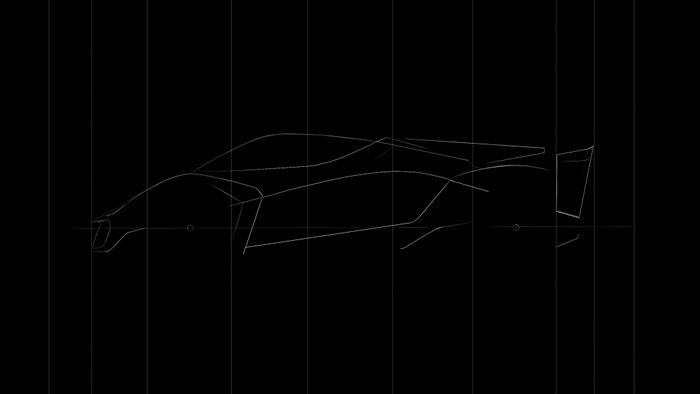 L'hypercar Sanrivatti accueillera son conducteur comme une moto Croquis de conception Sanrivatti - côté